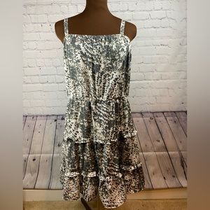 Express 3 tier animal print lightweight dress! Size large